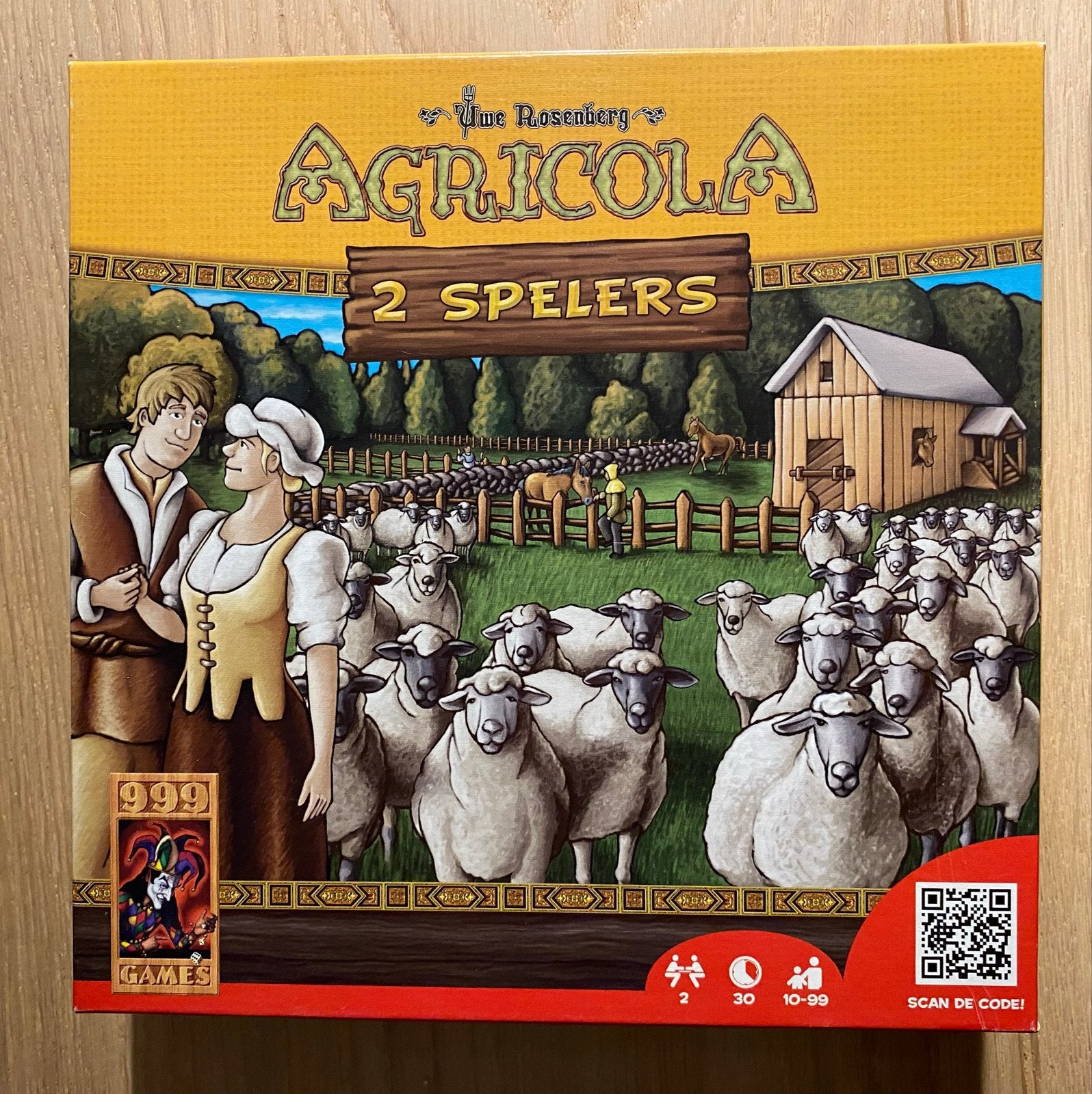 Agricola 2 Spelers - Strategisch Bordspel, Hobby en Vrije tijd, Gezelschapsspellen | Bordspellen, Een of twee spelers, Ophalen of Verzenden
