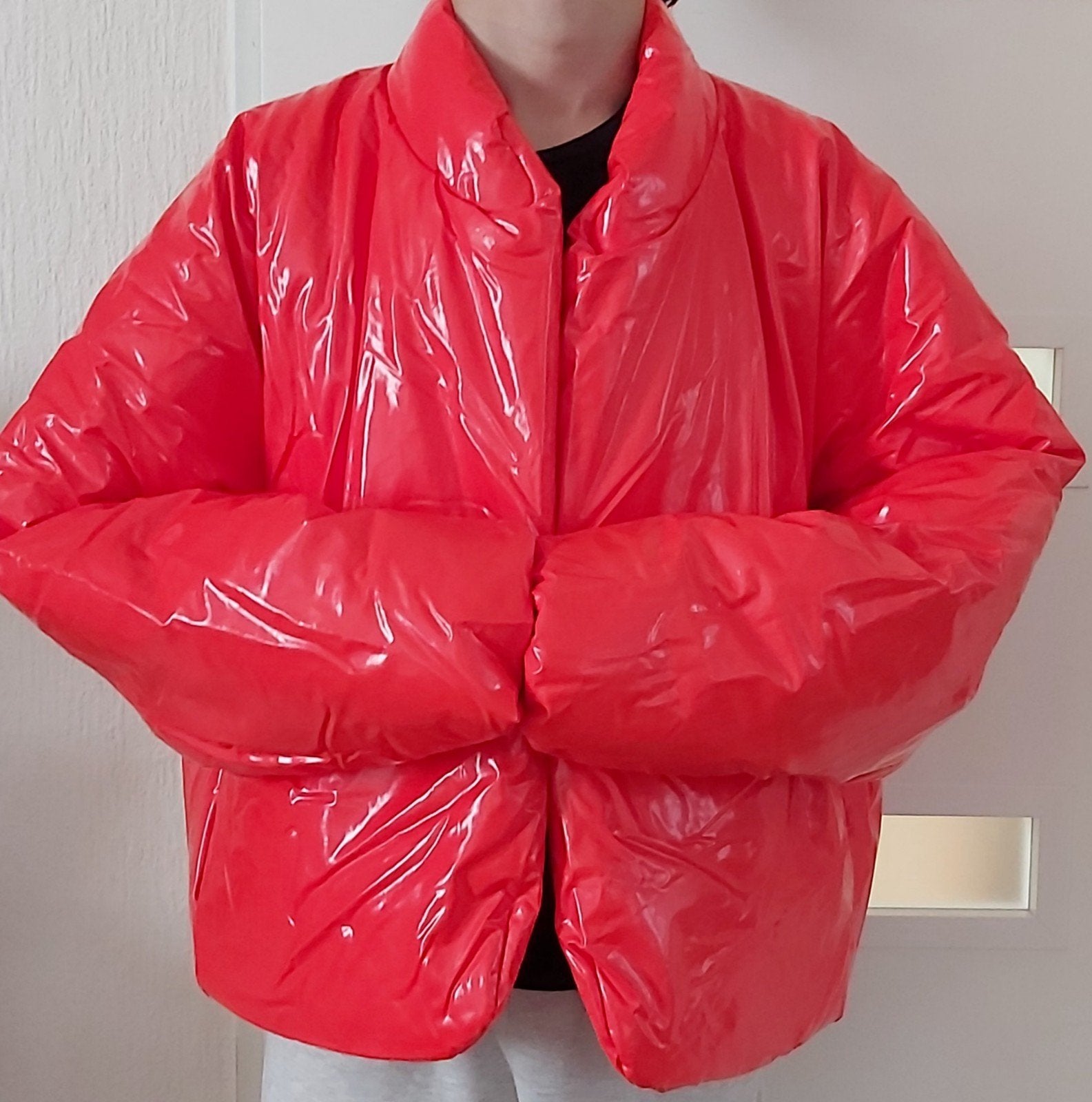 Yeezy Gap Round Jacket Rood Maat L, Maat 52/54 (L), Nieuw, Ophalen of Verzenden, Yeezy Gap