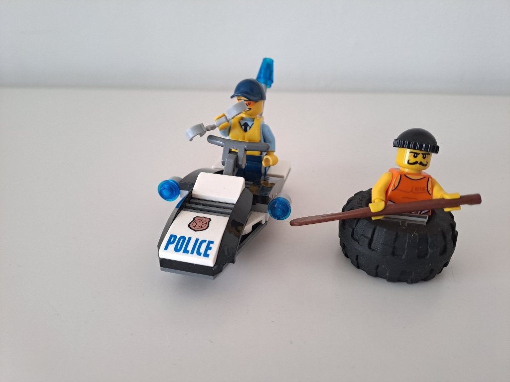 LEGO City band ontsnapping met politiejetski, City, Lego, Overige typen, Zo goed als nieuw
