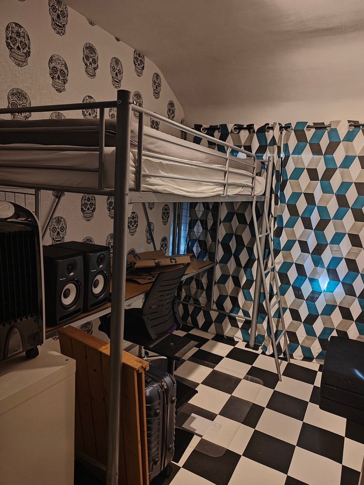 GRATIS hoogslaper, Huis en Inrichting, Slaapkamer | Stapelbedden en Hoogslapers, Ophalen, Gebruikt, Eenpersoons, 200 cm