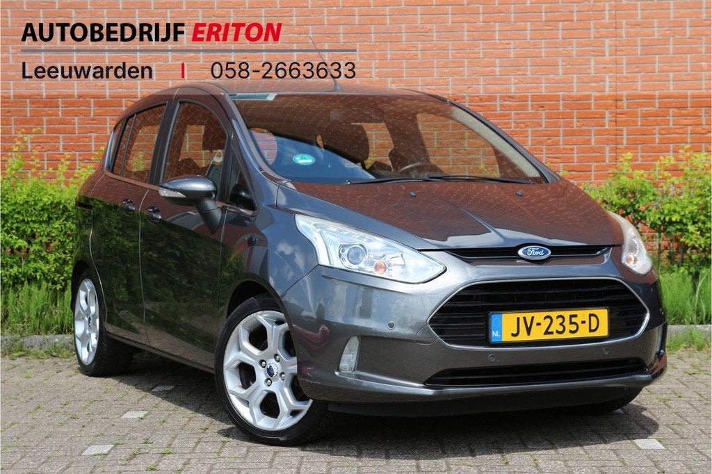 Ford B-MAX 1.0 EcoBoost 100pk Titanium | NL-auto | Navigatie, Voorwielaandrijving, Gebruikt, Met garantie (alle), Origineel Nederlands