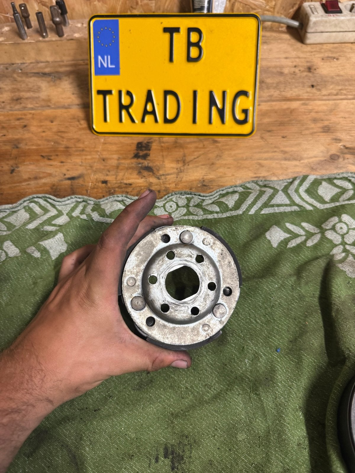 Koppeling rode trekveren Piaggio 2t met koppelingshuis, Ophalen of Verzenden, Z, Z, Z