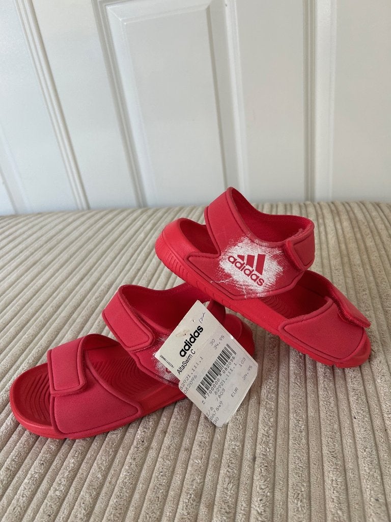 Roze Adidas sandalen sandaaltjes slippers in maat 30 NIEUW, Adidas, Meisje, Schoenen, Nieuw