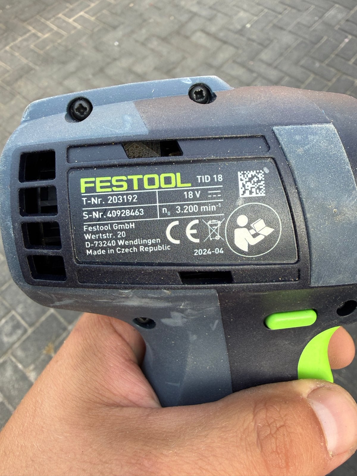 Festool TID 18 Accu Slagmoersleutel Body, Doe-het-zelf en Verbouw, Gereedschap | Boormachines, Ophalen, 600 watt of meer, Variabele snelheid