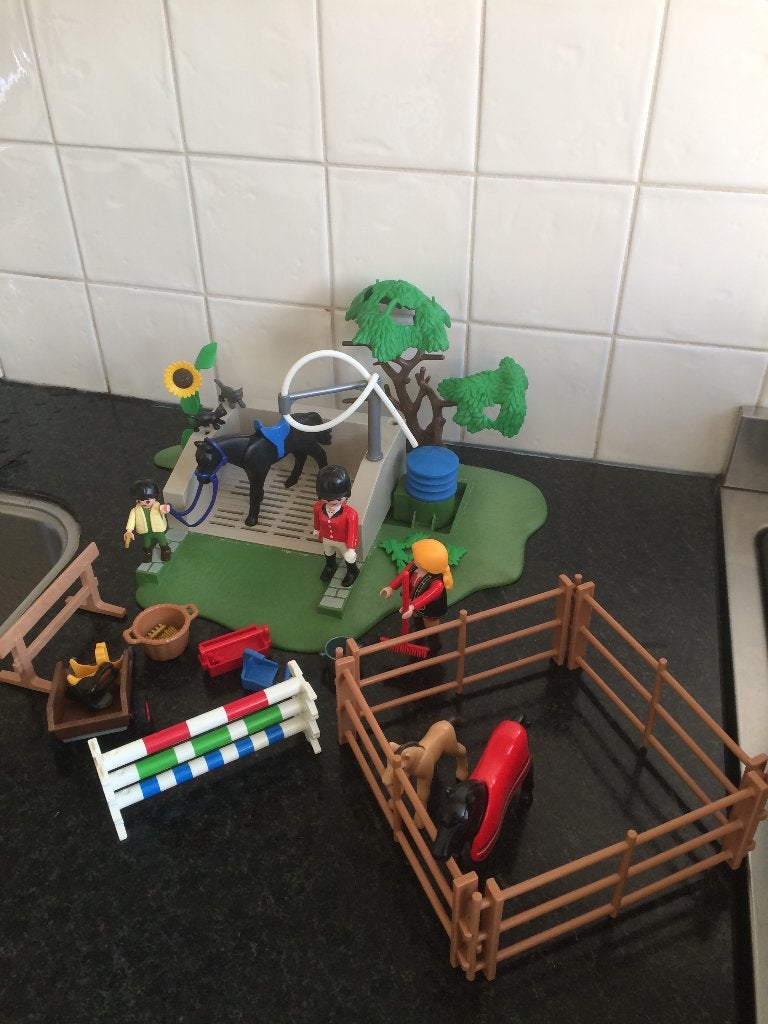 playmobil partij met paarden, Kinderen en Baby's, Speelgoed | Playmobil, Ophalen of Verzenden, Zo goed als nieuw, Losse onderdelen