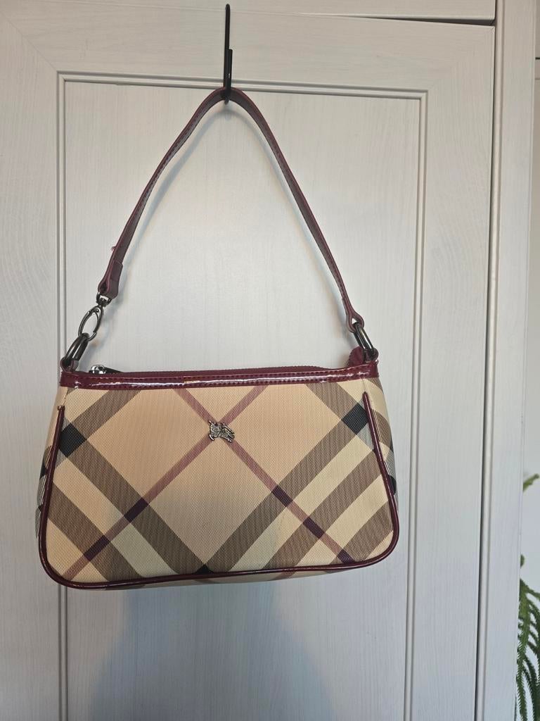 Burberry Nova Check handtasje, Ophalen of Verzenden, Zo goed als nieuw, Beige, Handtas
