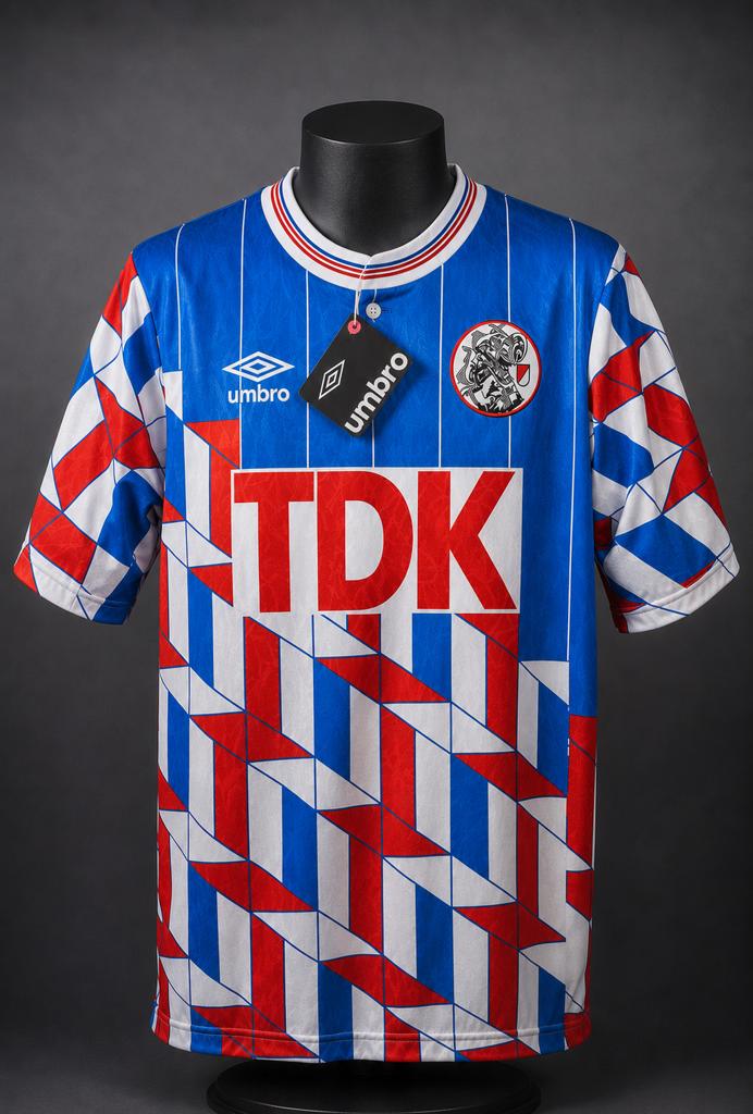 Nieuw Ajax uitshirt 1989/1990 Umbro - Maten M, L, XL, Maat 52/54 (L), Blauw, Nieuw, Ophalen of Verzenden