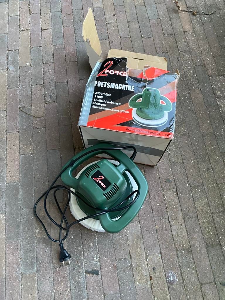 2-Force Poetsmachine - 110W, Ophalen, Gebruikt, Minder dan 600 watt, Overige typen