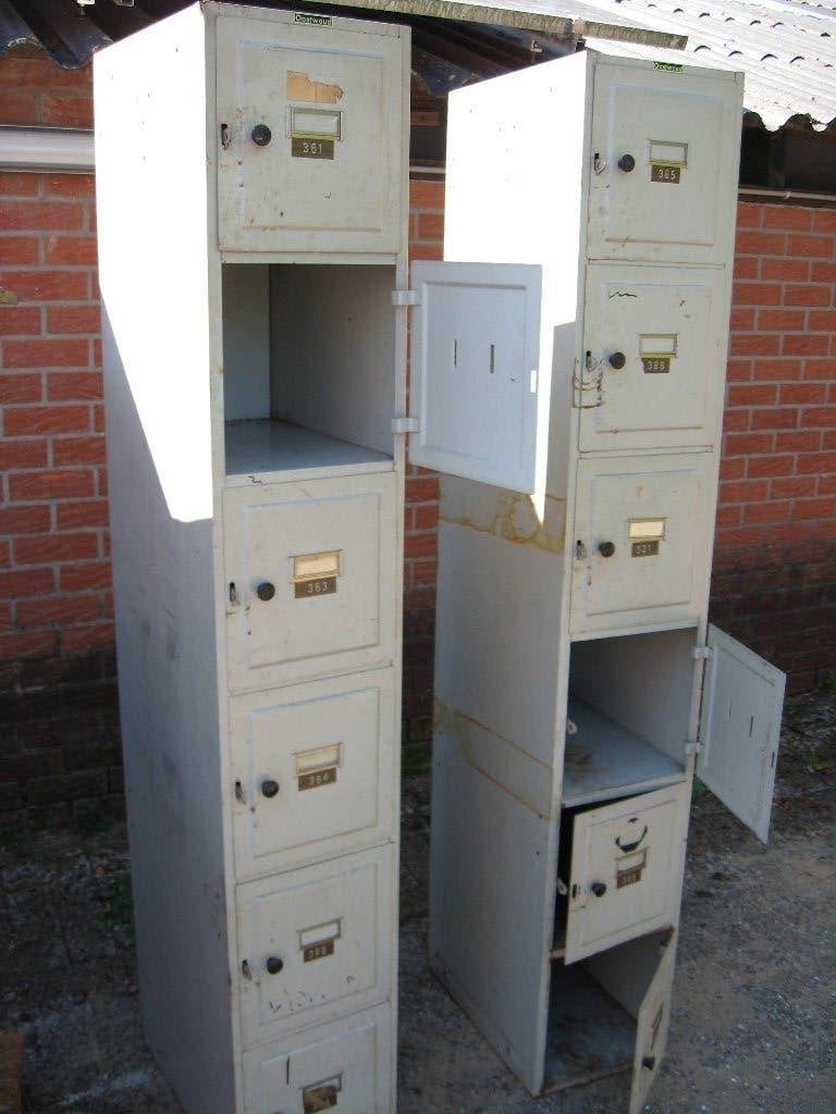 locker kast, Ophalen, Gebruikt, Industrieel- vintage