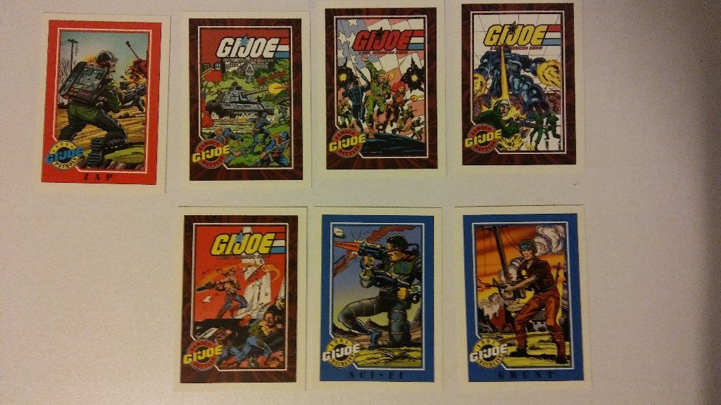 GI G.I. Joe Hasbro 1991 kaartjes plaatjes vintage IMPEL 10, Verzamelen, Stripfiguren, Gebruikt, Overige typen, Overige figuren