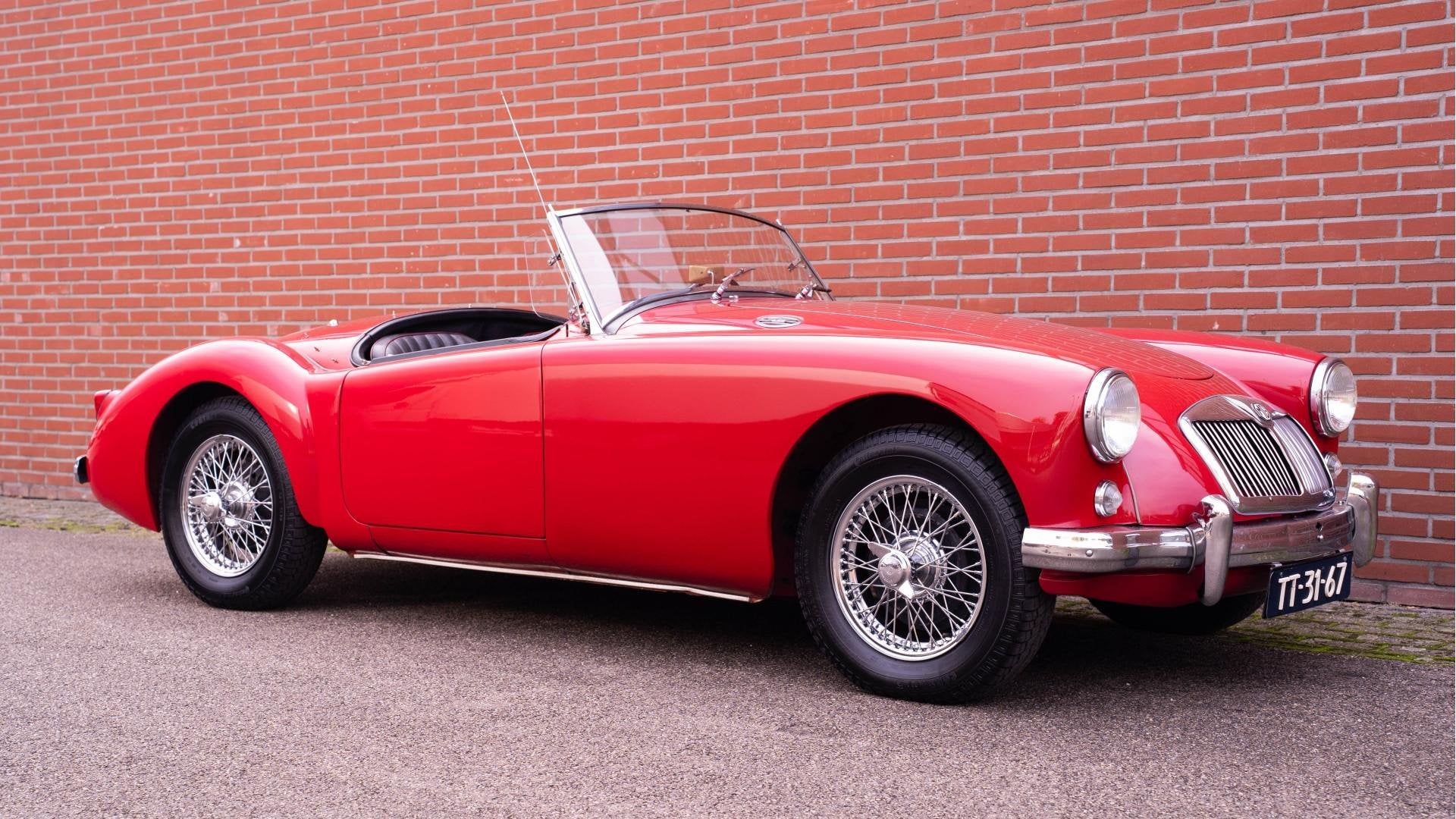 MG A A 1500 MK1 NETTE AUTO! UIT COLLECTIE Cabriolet, Auto's, Oldtimers, Stof, Zwart, Cabriolet, Origineel Nederlands