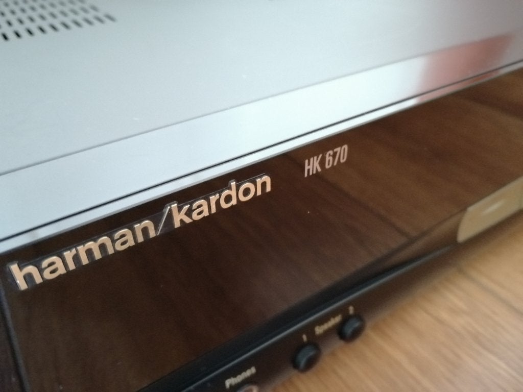 Harman Kardon HK670-2 stereo versterker phono hk 670 defect, Marantz, Gebruikt, Ophalen of Verzenden, 60 tot 120 watt