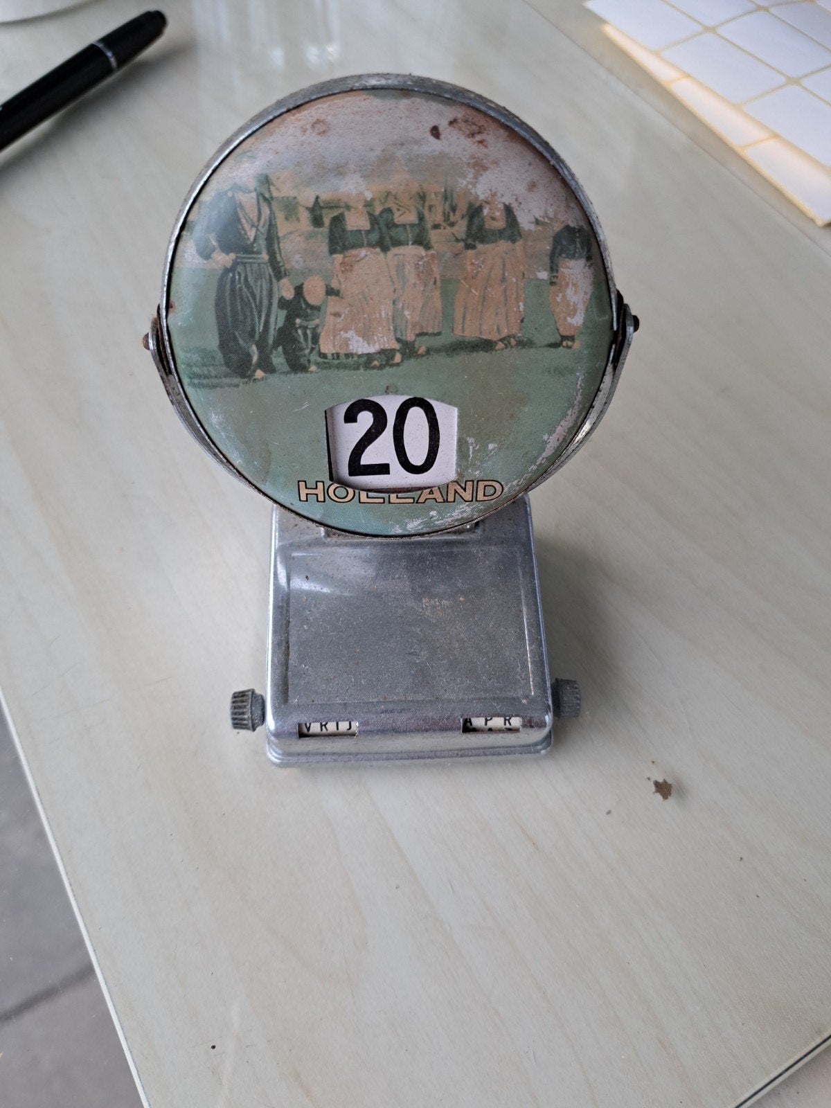 Vintage Hollandse Eeuwigdurende Kalender, Ophalen of Verzenden