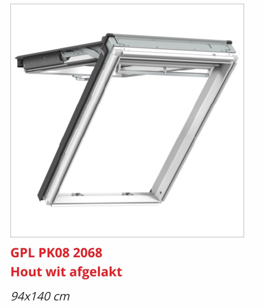 Velux uitzettuimelvenster 94x140 cm +zonwering NIEUW IN DOOS, 80 tot 120 cm, 120 tot 160 cm, Nieuw, Ophalen of Verzenden