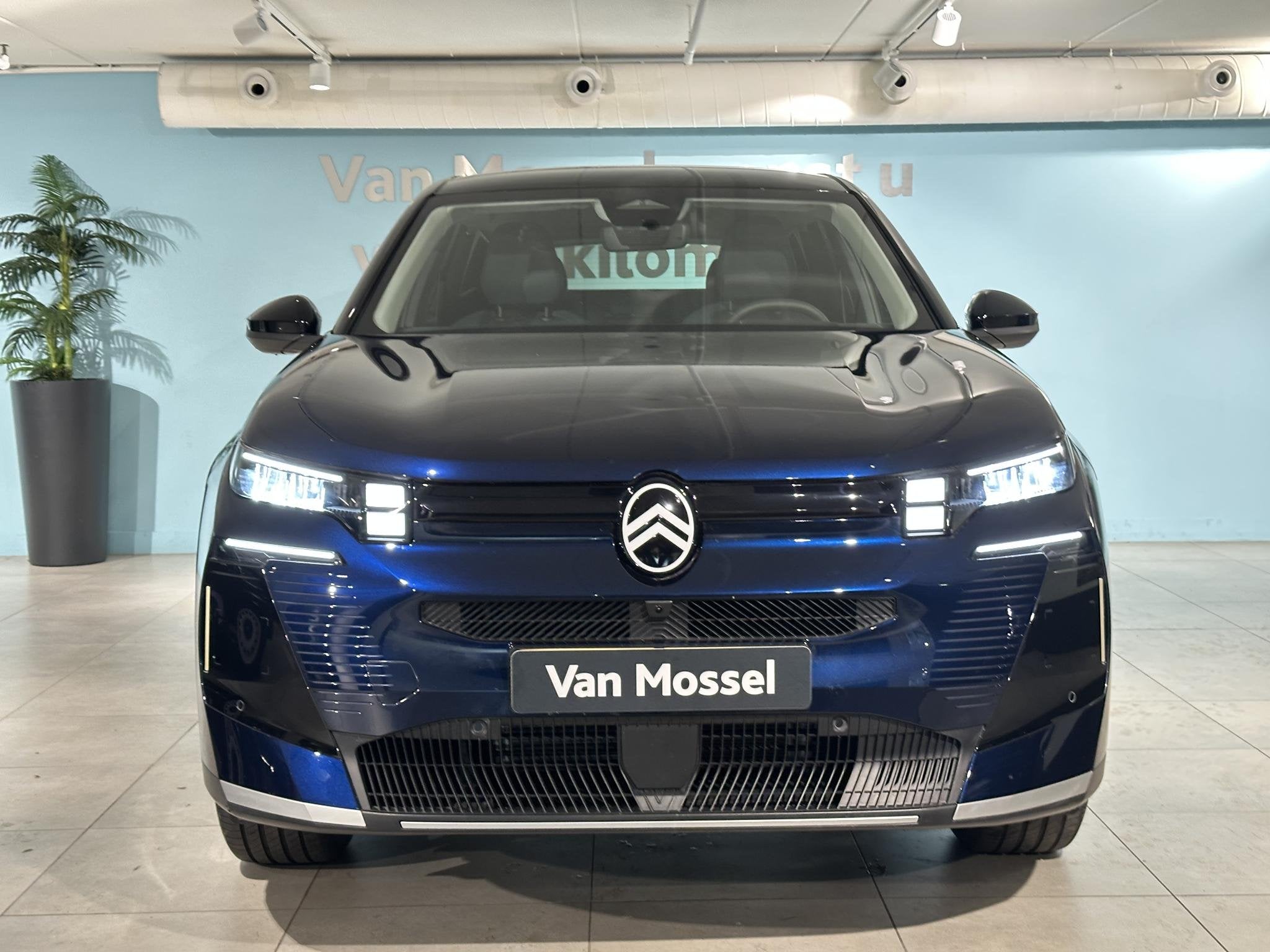 Citroen C5 Aircross 1.2 Hybrid 145 Plus, Auto's, Gebruikt, Euro 6, 1199 cc, Leder en Stof