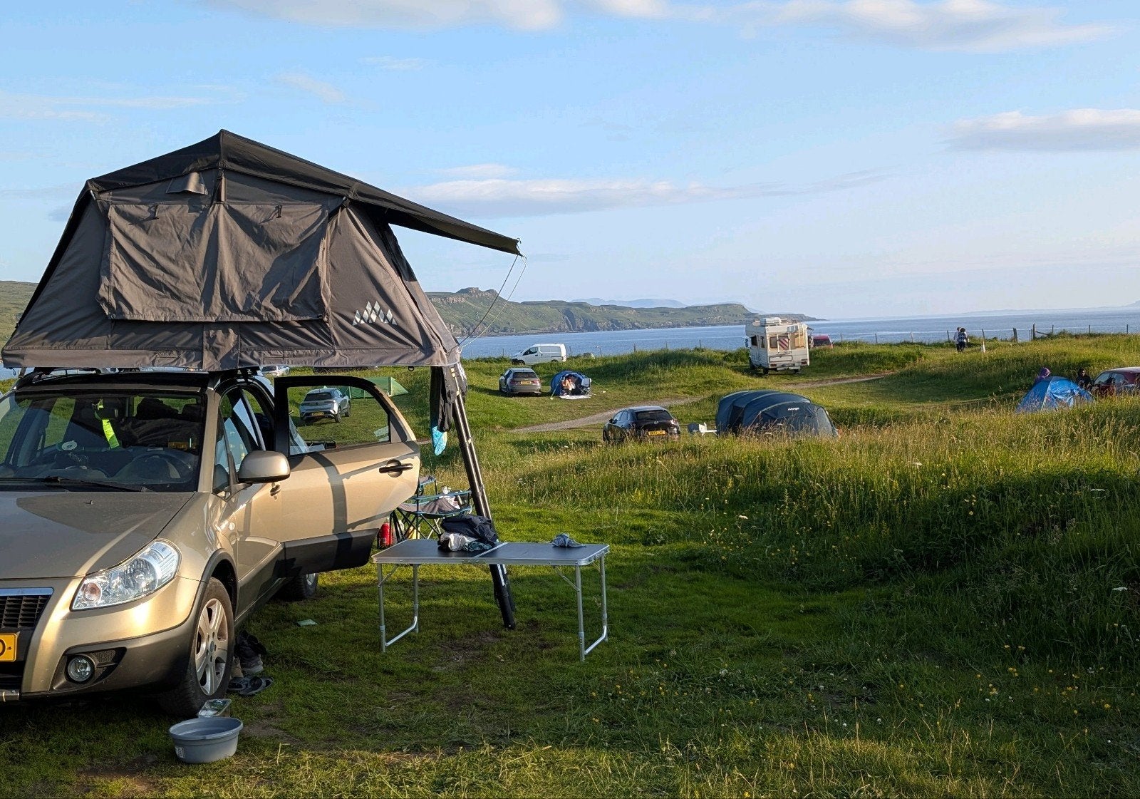 Obelink Skyfold 140 short daktent, Caravans en Kamperen, Tenten, Ophalen, Zo goed als nieuw, Tot en met 2