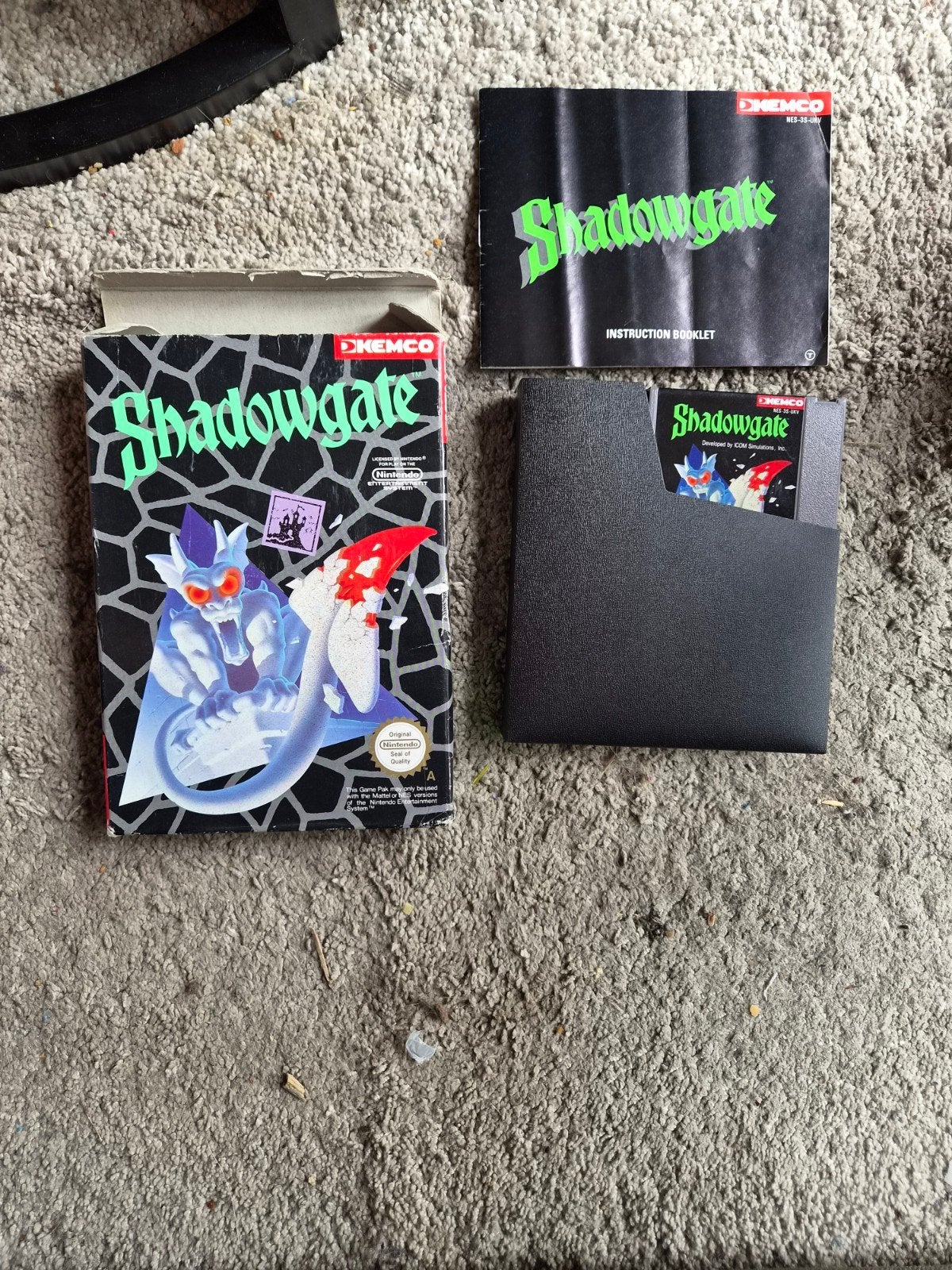 Shadowgate NES - Compleet met doos en handleiding, Spelcomputers en Games, Games | Nintendo NES, Gebruikt, Puzzel en Educatief