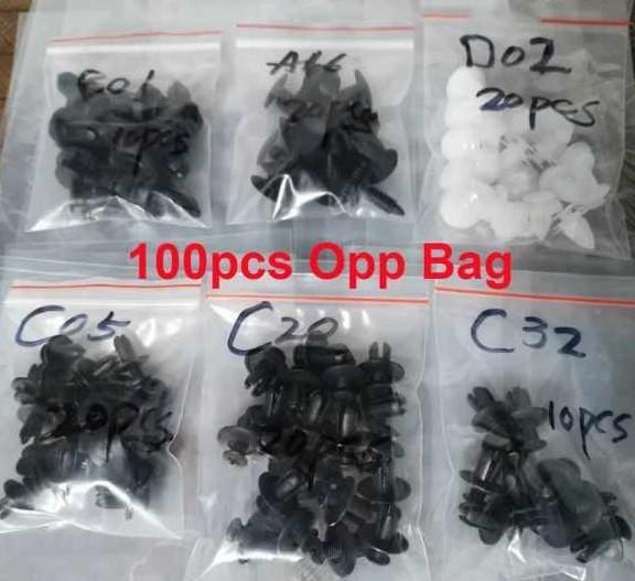 nylon bevestigingsclips voor plaatmateriaal / set 100 stuks, Auto-onderdelen, Ophalen of Verzenden, Nieuw, Universele onderdelen