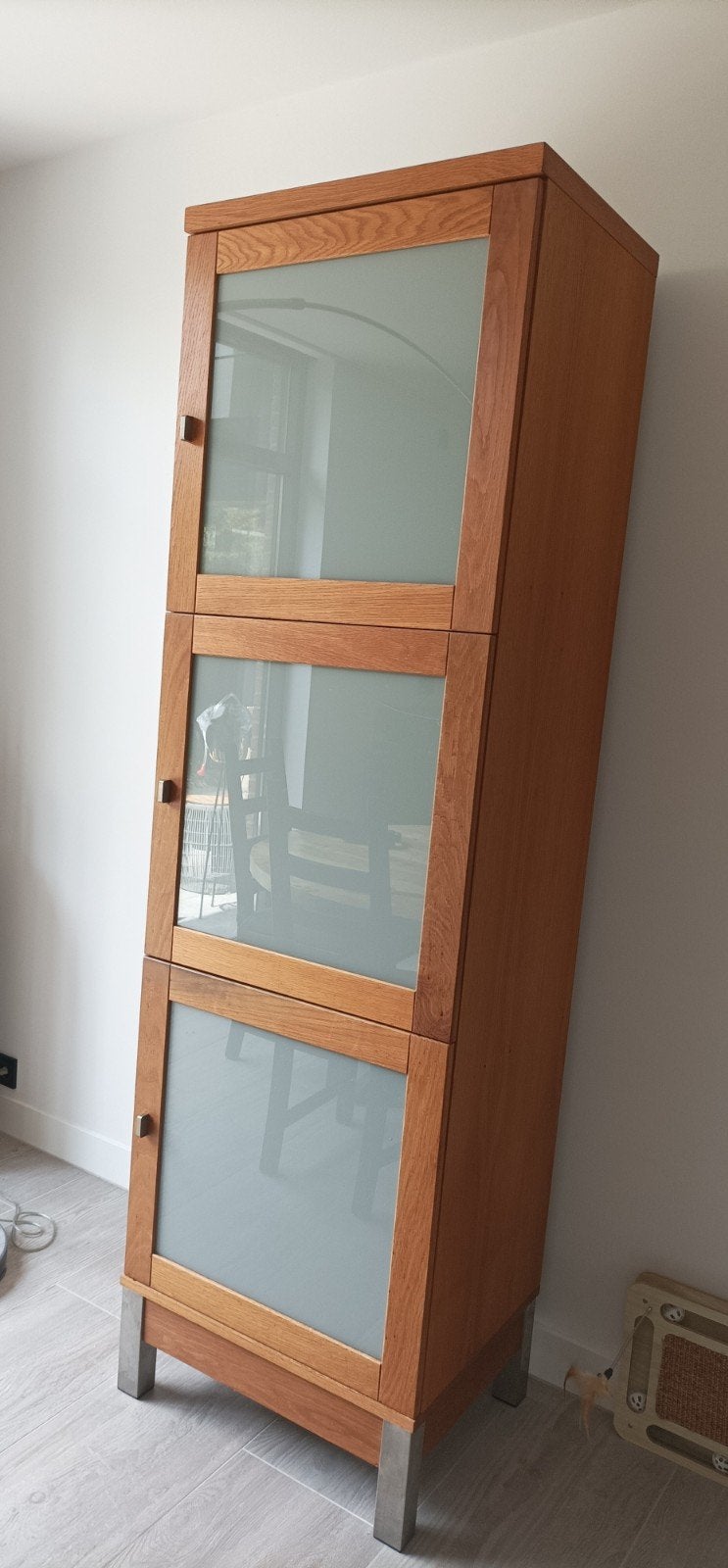 'Eiken in de olie' kast van Eijerkamp, Ophalen, Eikenhout, Modern, Met deur(en)