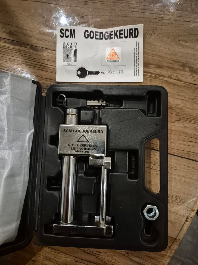 SCM Goedgekeurd Disselslot Caravan - Optimale Beveiliging, Ophalen of Verzenden