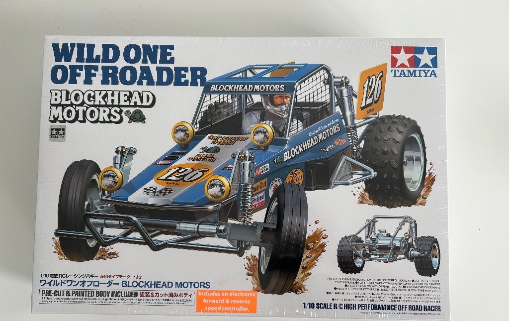 Tamiya 58695 1/10 Wild One OR Blockhead Motor, Elektro, Auto offroad, Nieuw, Ophalen of Verzenden