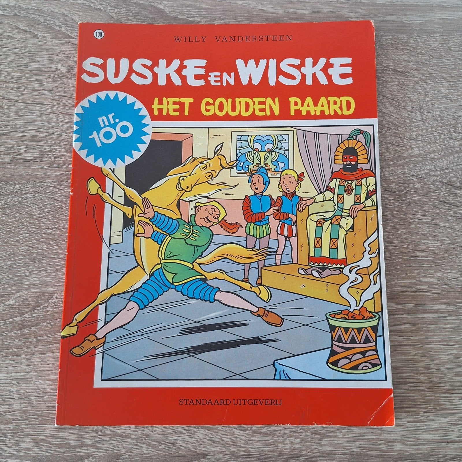 Suske en Wiske 100 - Het Gouden Paard, Eén stripboek, Ophalen of Verzenden, Gelezen
