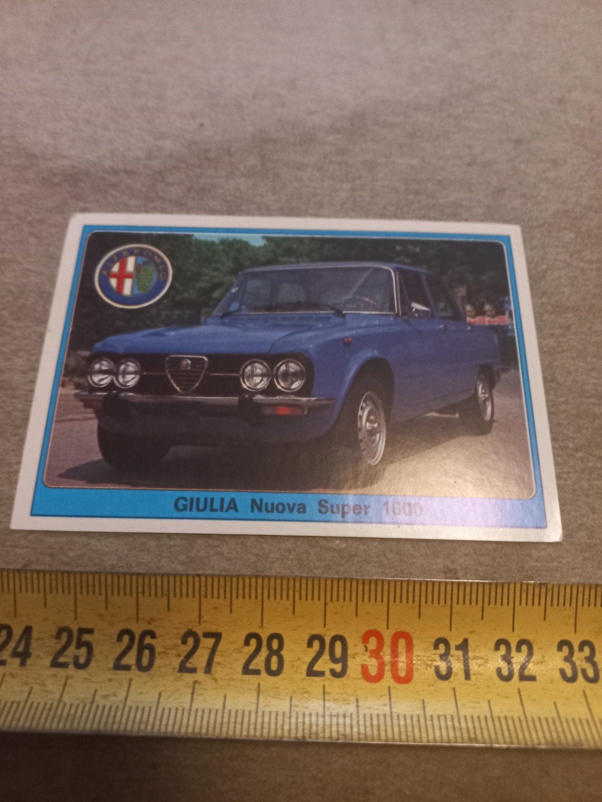 Alfa Romeo Giulia Nuova Super 1600 verzamelsticker, Ophalen of Verzenden, Gebruikt