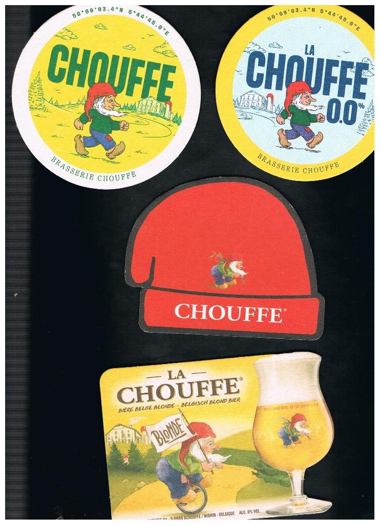 BIERVILTJES LA CHOUFFE, Verzamelen, Biermerken, Verzenden, Nieuw, Viltje(s), Overige merken