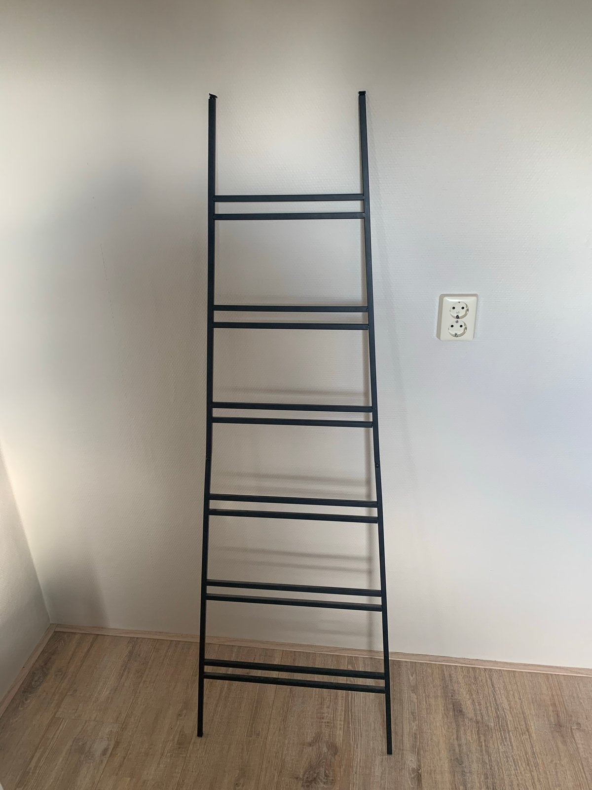 Zwart metalen decoratieve ladder - 150cm hoog, Huis en Inrichting, Ophalen of Verzenden, Zo goed als nieuw