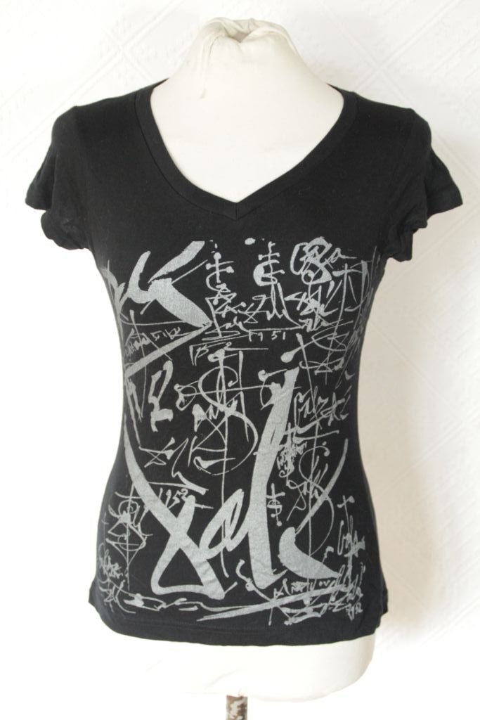 Stoer zwart-grijs t-shirt mt S merk Soul's, ., Zwart, Ophalen of Verzenden, Zo goed als nieuw