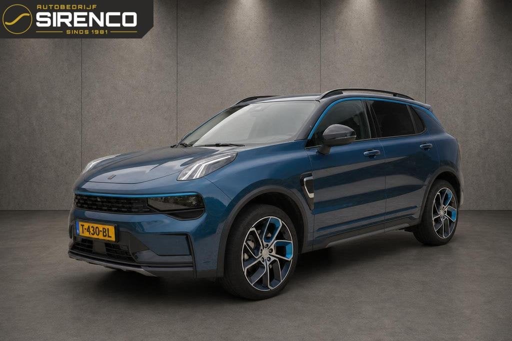 Lynk & Co 01 1.5| my '23| zwarte hemel | panoramadak | 360 c, Auto's, Lynk & Co, Stof, Met garantie (alle), Blauw, Automatische klimaatregeling