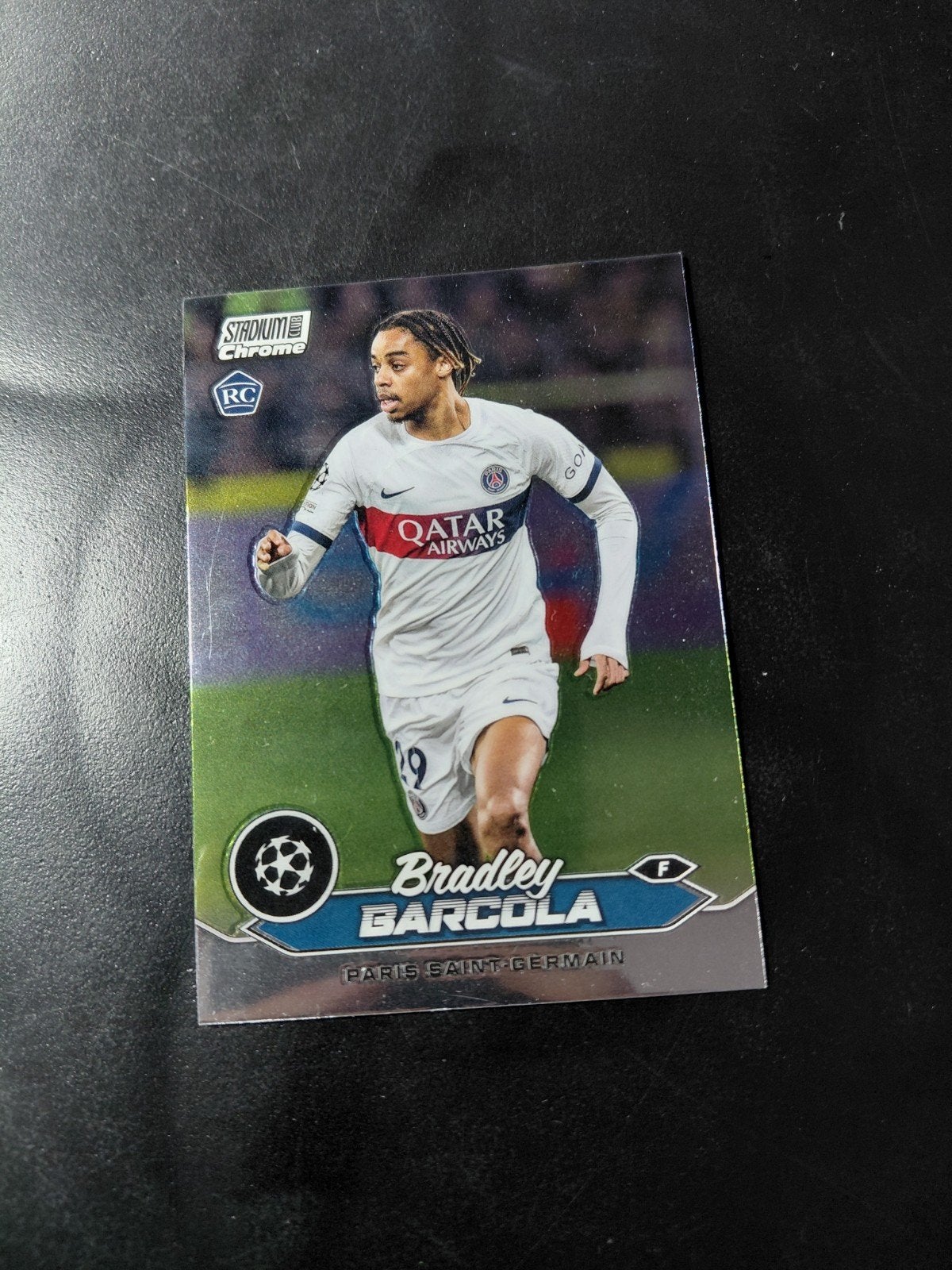 Bradley barcola ROOKIE (psg) topps stadium chrome, Ophalen of Verzenden, Nieuw, Buitenlandse clubs, Spelerskaart