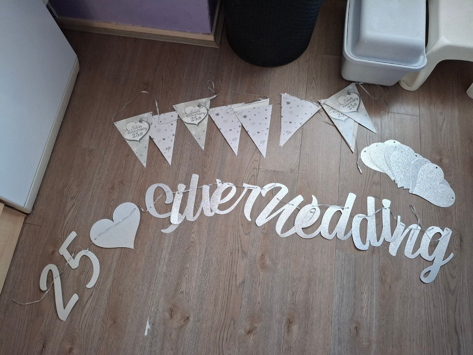 25 jaar getrouwd slingers, Ophalen of Verzenden, Versiering, Geboorte of Huwelijk