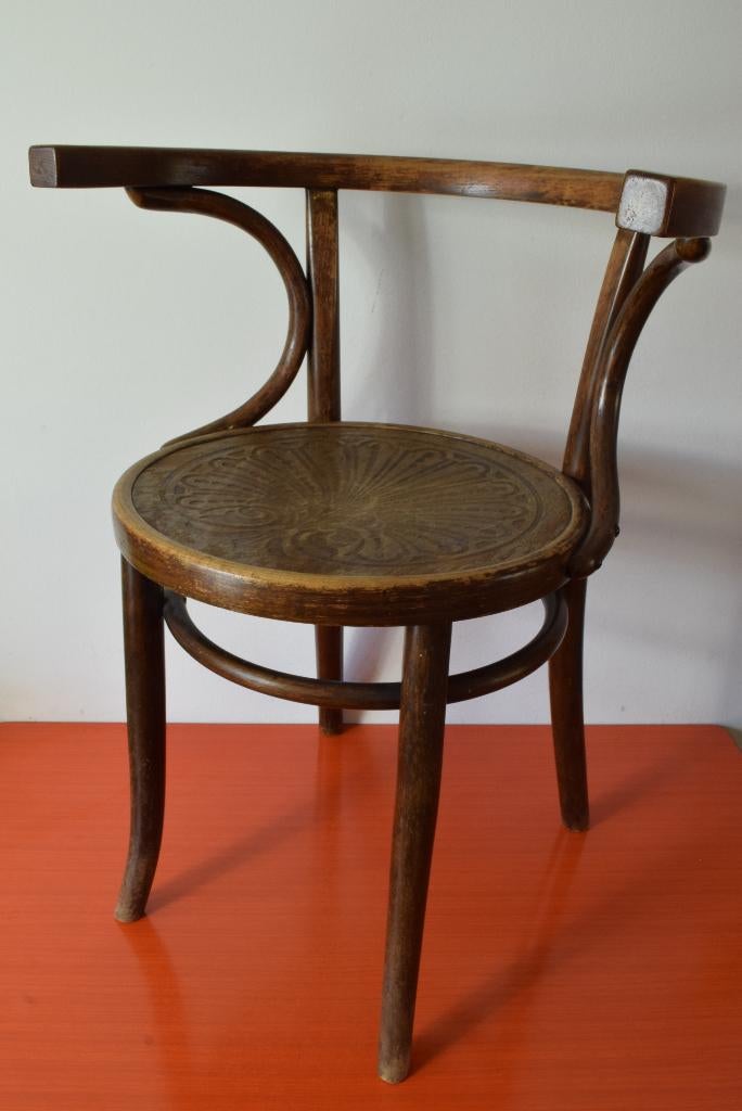 Retro vintage houten jaren 30 Thonet 202 stoel, Antiek en Kunst, Antiek | Meubels | Stoelen en Banken, Ophalen