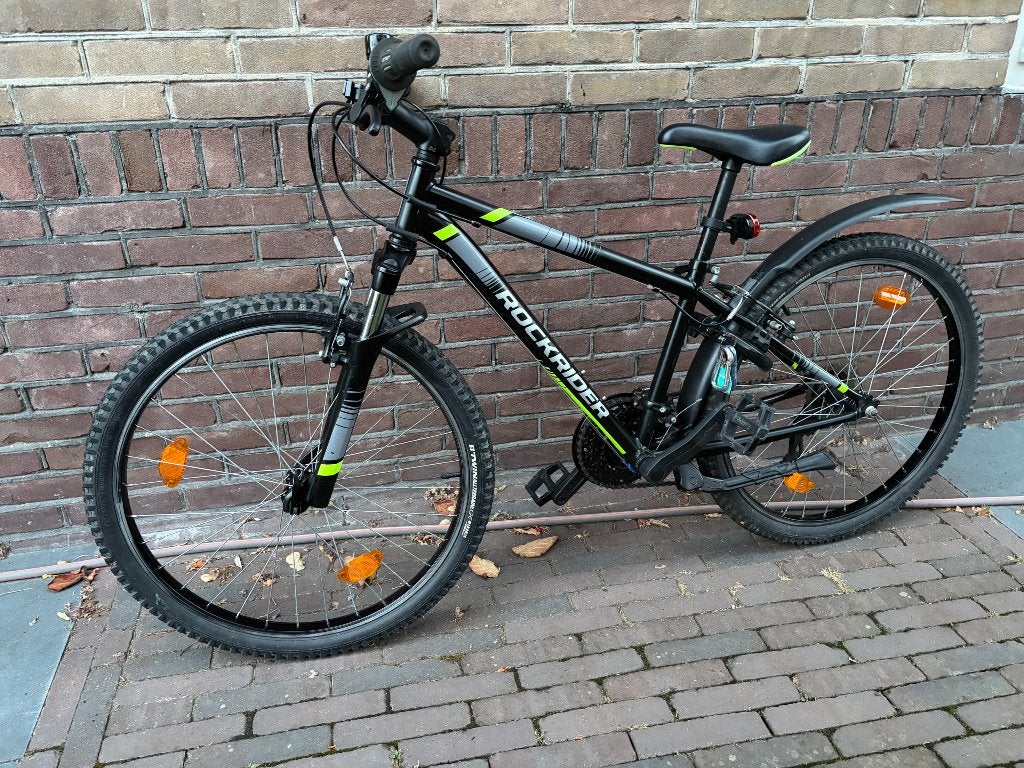 Mountainbike rockrider St500 24 inch, Fietsen en Brommers, Fietsen | Jongens, Ophalen, Velgrem, Versnellingen, Gebruikt