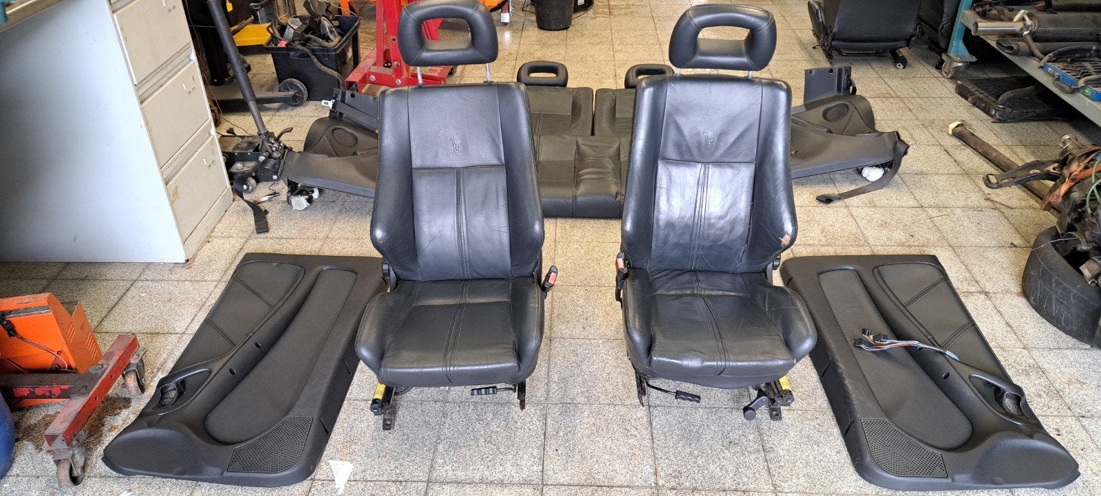 Opel Astra f cabrio leder interieur, Auto-onderdelen, Interieur en Bekleding, Ophalen, Gebruikt, Opel