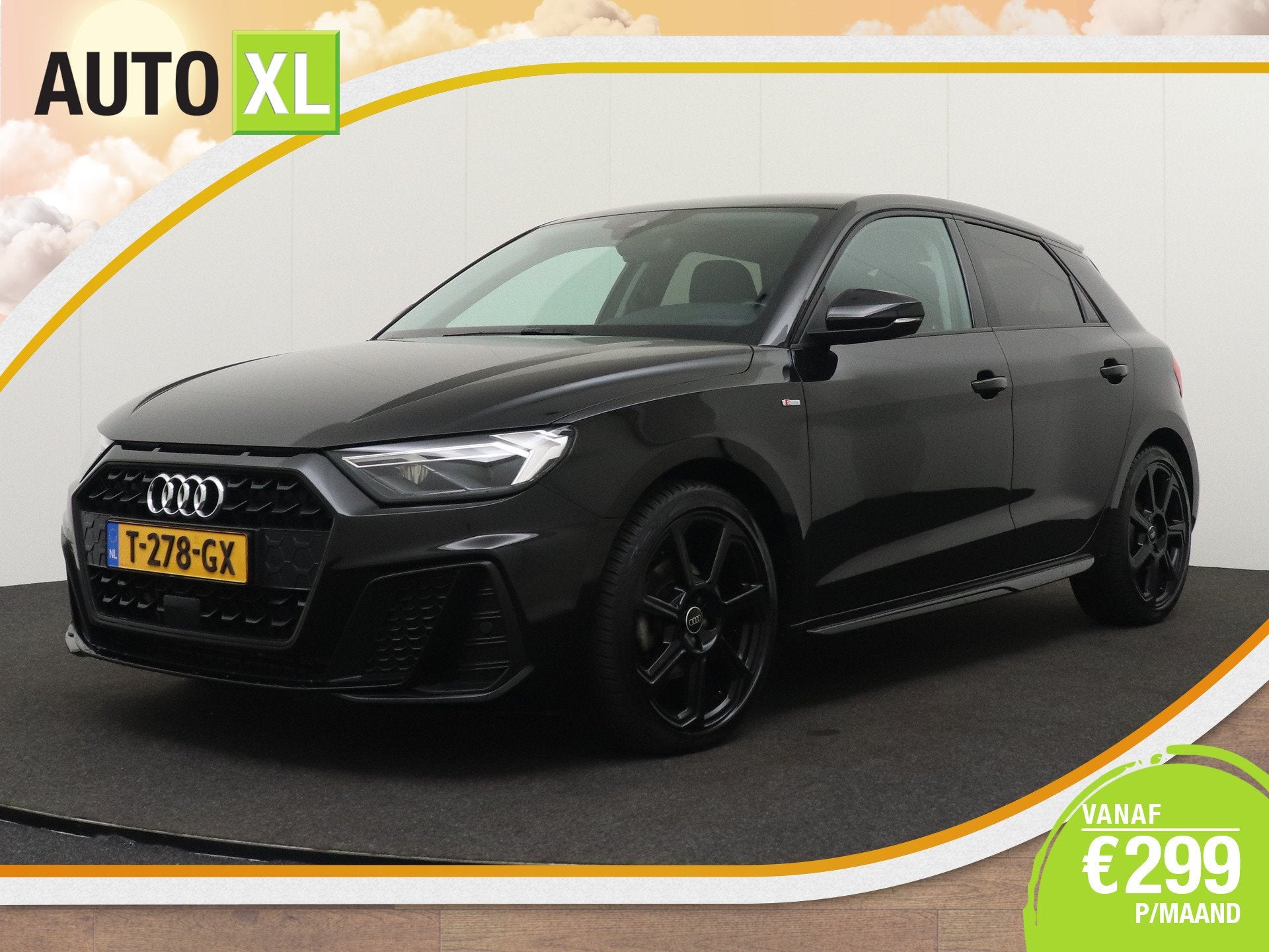 Audi A1 Sportback 30 111PK Aut TFSI S-Line Black Ed. Leder A, Auto's, Dealer onderhouden, Bedrijf, 3 cilinders, Geïmporteerd