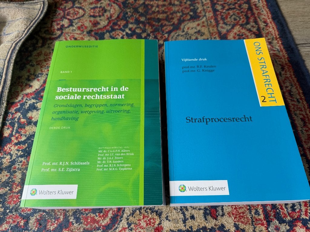 Rechtenboeken: Bestuursrecht + Strafprocesrecht 2024, Ophalen of Verzenden, Gamma, Nieuw, HBO