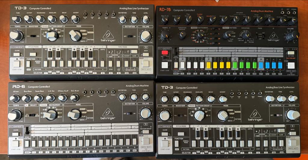 Behringer 2x td3 rd-6 rd-78, Muziek en Instrumenten, Ophalen of Verzenden, Zo goed als nieuw