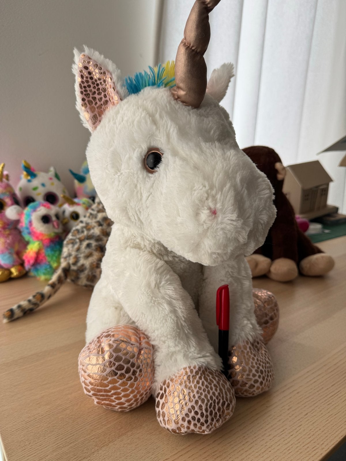 Eenhoorn knuffel 50 cm, Ophalen, Eenhoorn, Zo goed als nieuw, Middelgroot (20 tot 80 cm)