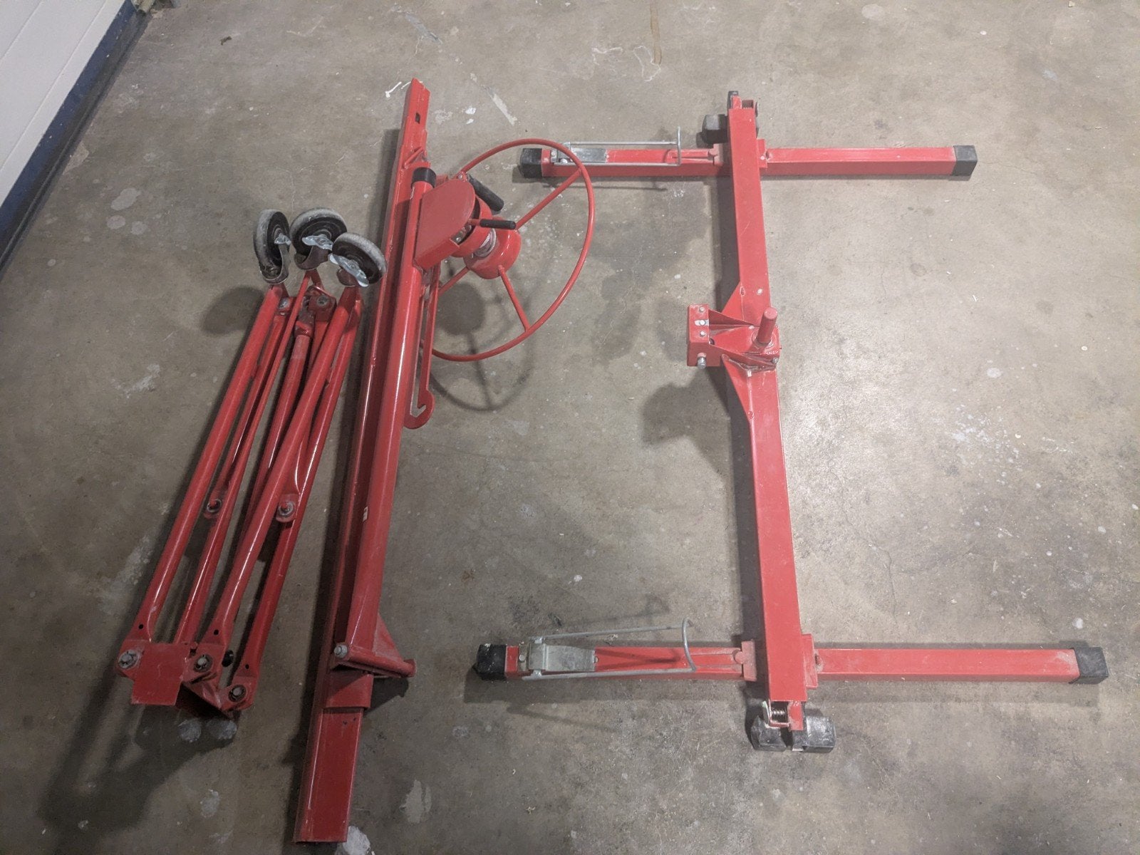 Platenlift Gipsplaat, Doe-het-zelf en Verbouw, Steigers, Ophalen, Zo goed als nieuw, Overige typen, 2 tot 5 meter