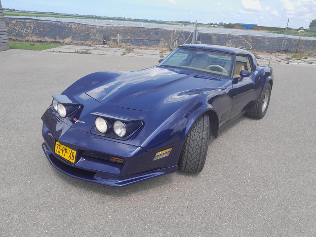Chevrolet Corvette 5.7 AUT 1980 Blauw, Auto's, Automaat, 8 cilinders, Cabriolet, Blauw