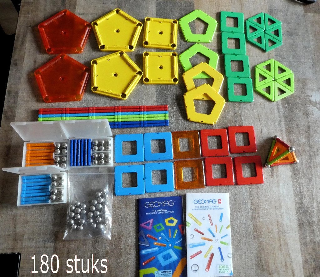 Geomag grote staafjes 180 stuks., Kinderen en Baby's, Ophalen of Verzenden, Zo goed als nieuw
