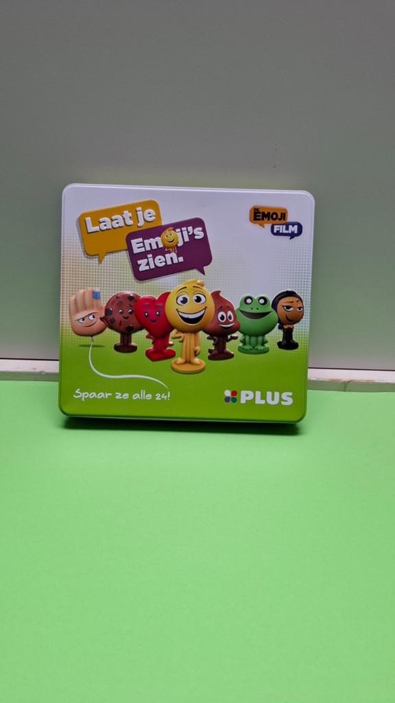 Emoji poppetjes in trommel NIEUW Plus actie, Plus Supermarkten, Nieuw, Ophalen of Verzenden, Klantenservice@plus.nl
