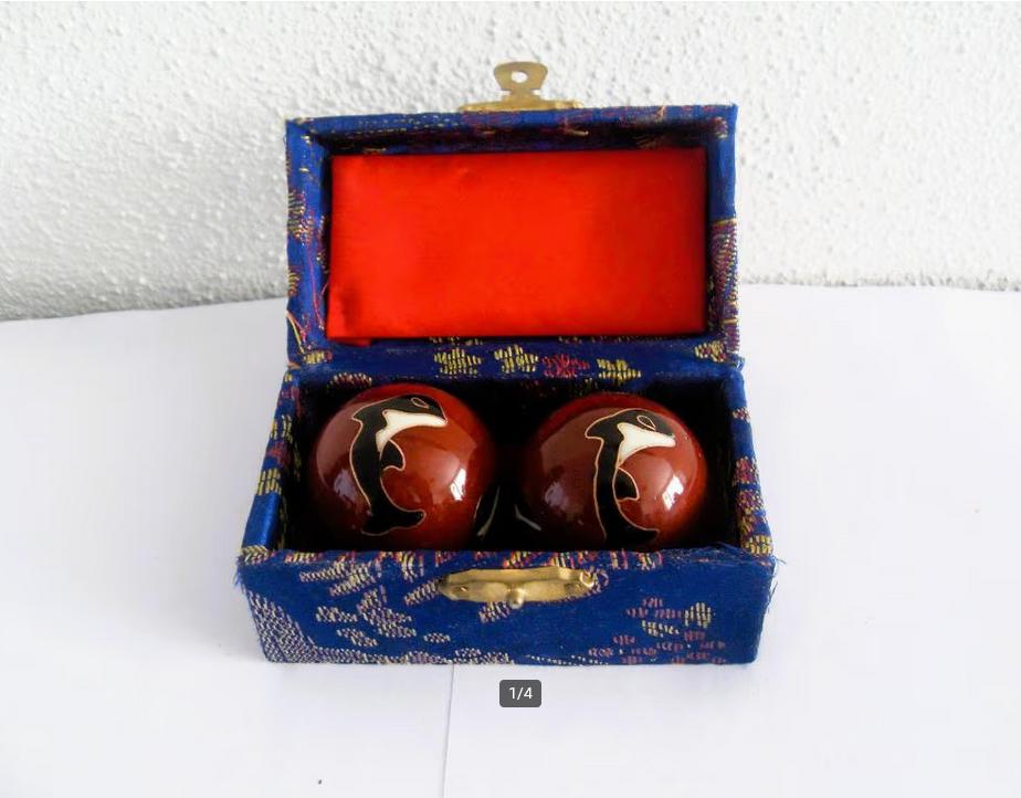 Meridiaan kogels rood / Ying Yang ballen orka/ bollen, Ophalen of Verzenden, Zo goed als nieuw, Overige typen