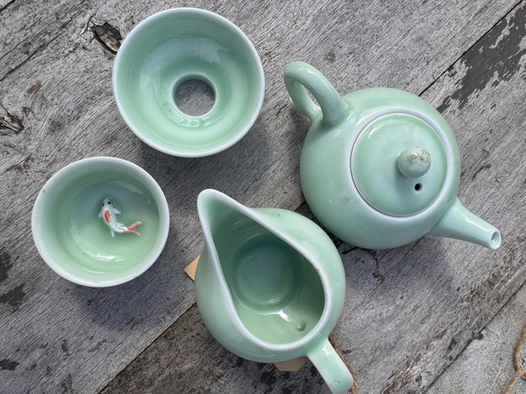 Chinees thee setje, Huis en Inrichting, Keuken | Servies, Overige typen, Ophalen of Verzenden, Zo goed als nieuw, Overige stijlen