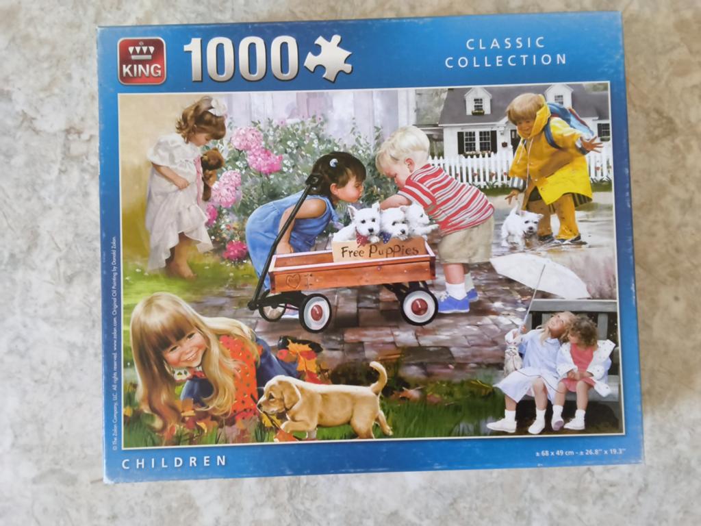 King Classic Collection Legpuzzel 1000 stukjes Kinderen, Hobby en Vrije tijd, Ophalen of Verzenden, 500 t/m 1500 stukjes, Gebruikt