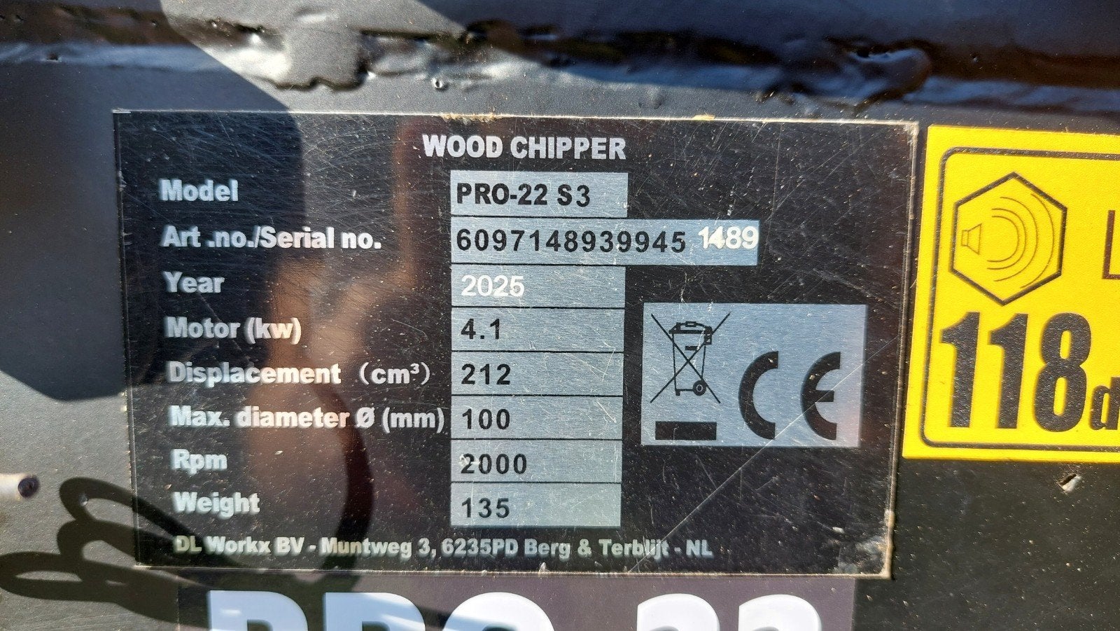 Z.g.a.n. hakselaar Pro-22 S3 max 100mm, Tuin en Terras, Hakselaars, Ophalen, Zo goed als nieuw, Benzine, Pro22