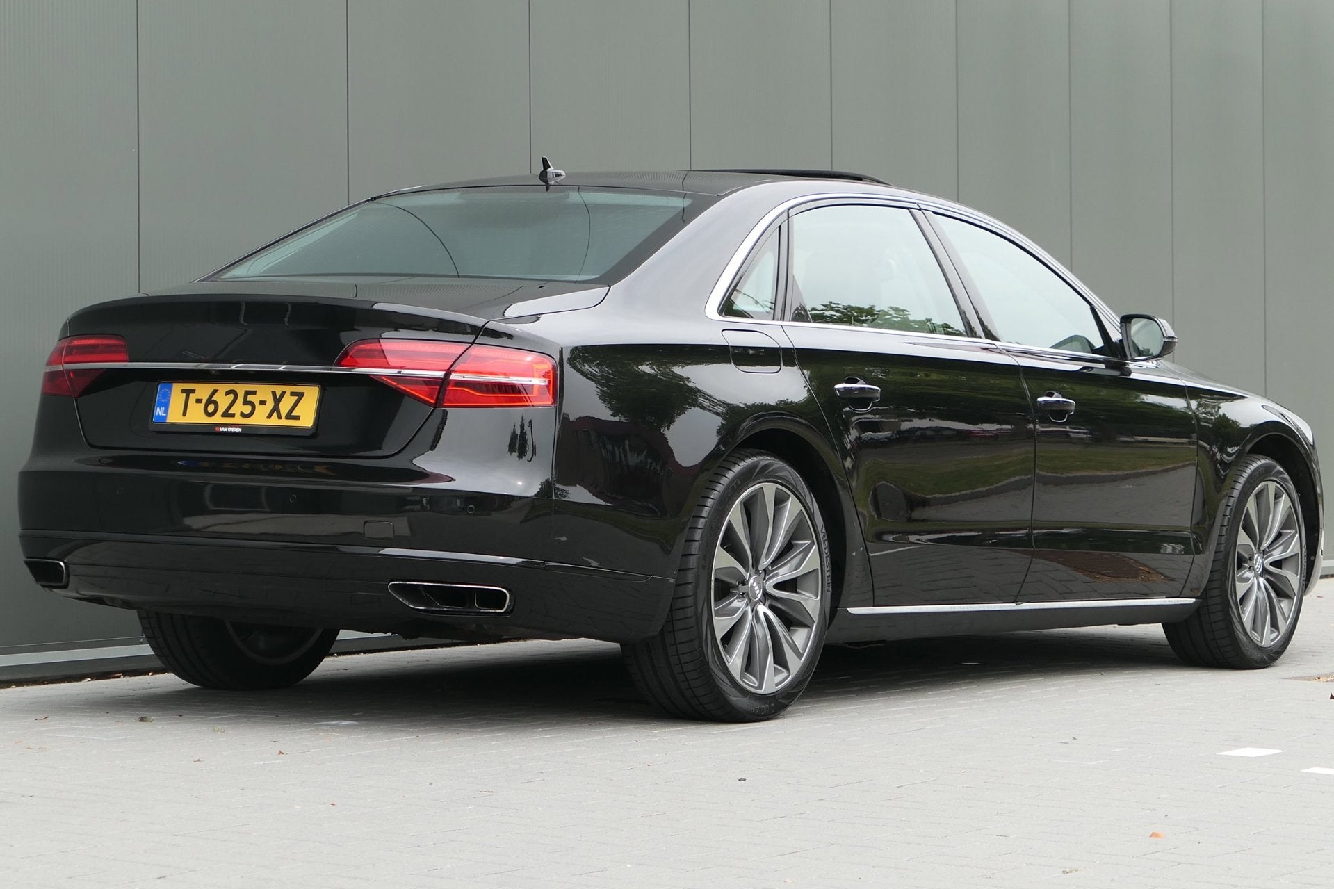 Audi A8 3.0 TFSI quattro Lang Pro Line Schuifdak Memory Stoe, Auto's, Audi, Gebruikt, 2995 cc, Zwart, Leder