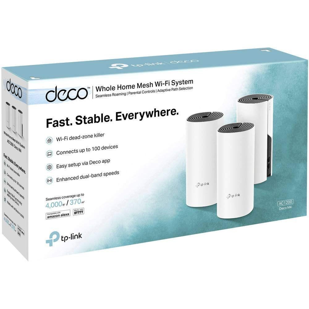 TP-Link Deco M4 AC1200 Mesh WiFi 3-pack 2.4G 5G, Ophalen of Verzenden, Zo goed als nieuw, TP-LINK